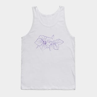 Purple Hellebores Tank Top